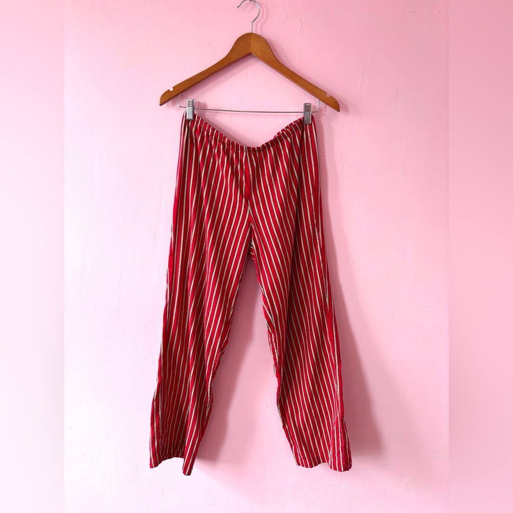 Lauren Ralph Lauren Red Striped Pajama Set - Picture 9 of 13